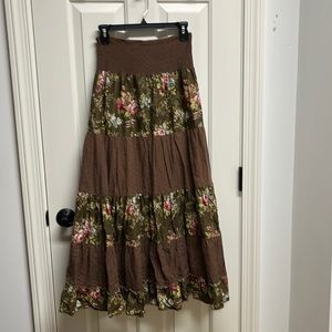 Boho flower skirt, size Small/ Medium